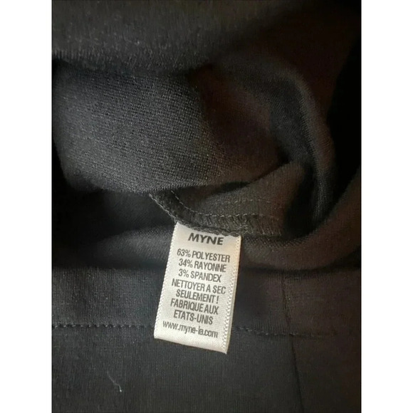 MYNE Ashley Ann Dress Cutout Ponte BodyCon DRESS Size 6 BLACK  New - Picture 9 of 13